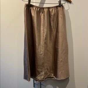 Natori Dusty Rose Slip Skirt with lace